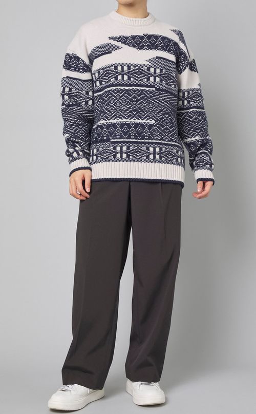 ノルディッククルーネックセーター