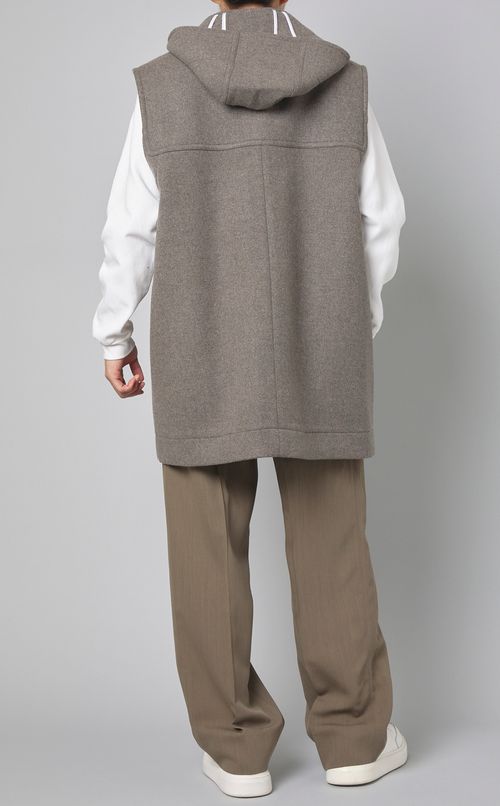 ウールカシミヤメルトンベスト