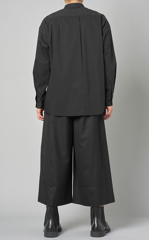 ウールクロップワイドパンツ