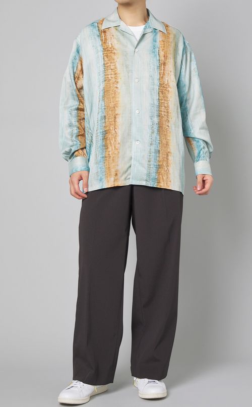 グラデーションプリントシャツ