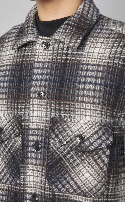 ワッフルシャツジャケット