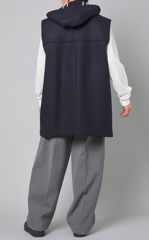 ウールカシミヤメルトンベスト