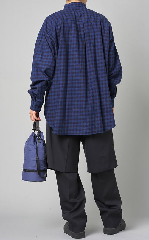 ボタンダウンチェックビッグシャツ