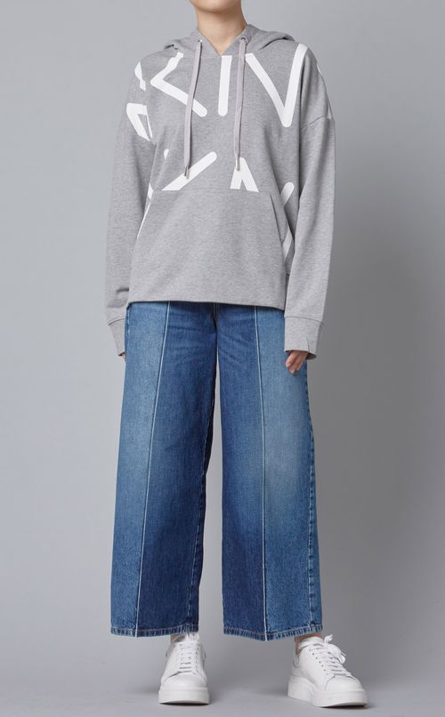 プリントフーディプルオーバー