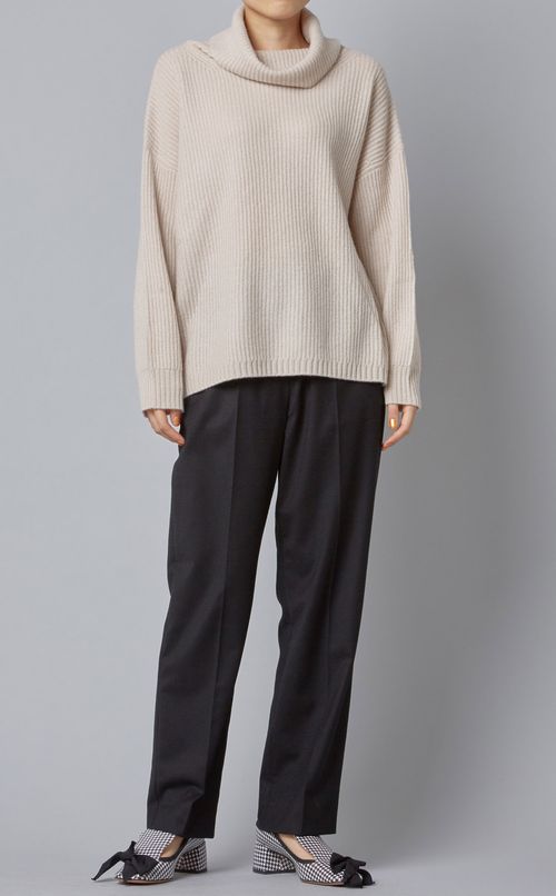 ビッグシルエットオフタートルセーター