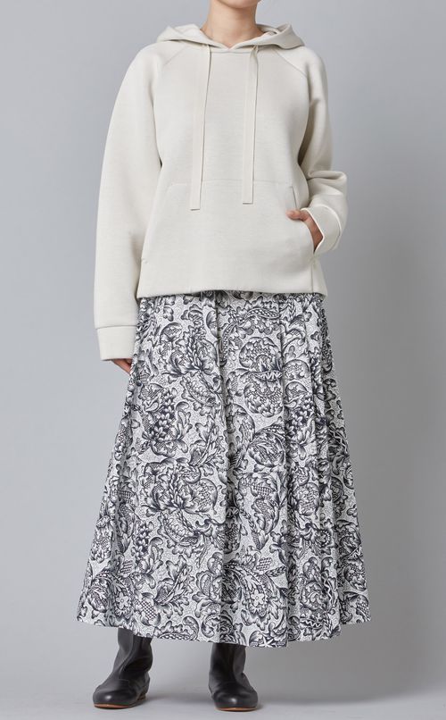 フラワープリントフレアスカート