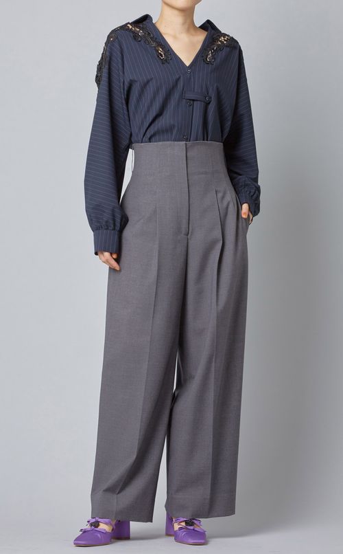 レースエンブロイダリーブラウス