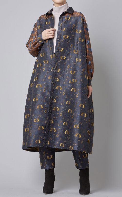 トランプモチーフジャガードワンピース