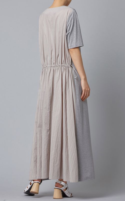 バックストライプシャーリングワンピース