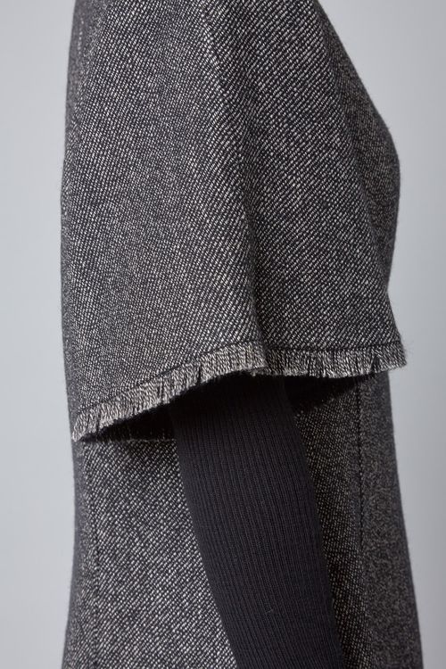 ツイードVネックワンピース