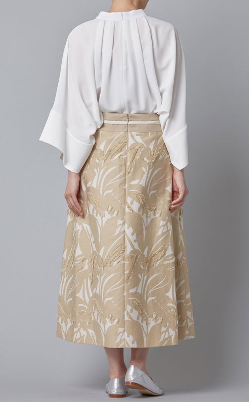 リーフジャガードフレアスカート