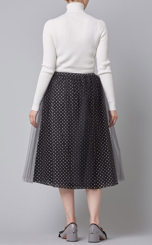 ドットミディチュールスカート