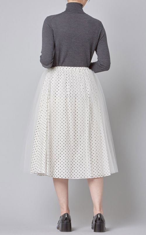 ドットミディチュールスカート
