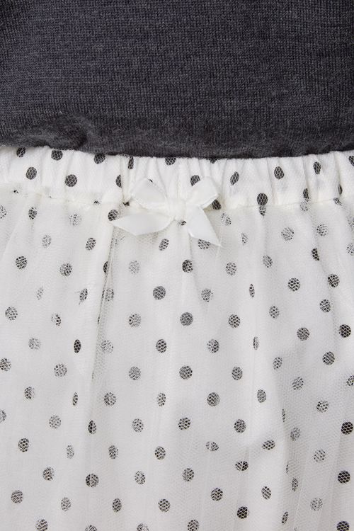 ドットミディチュールスカート