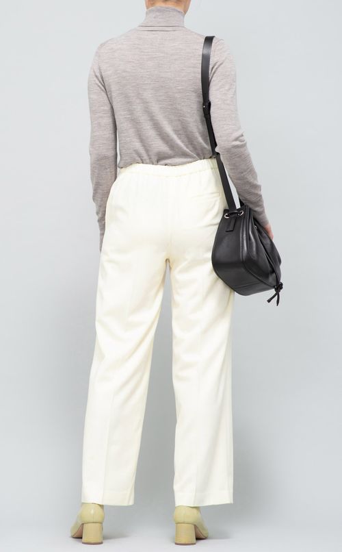 ウール混ワイドパンツ