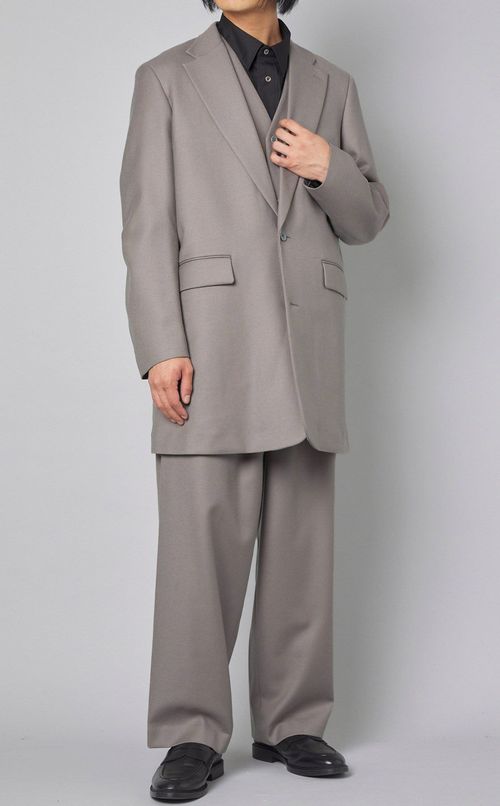 ロングテーラードジレ