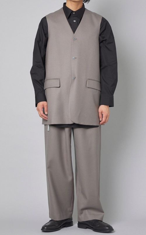 ロングテーラードジレ