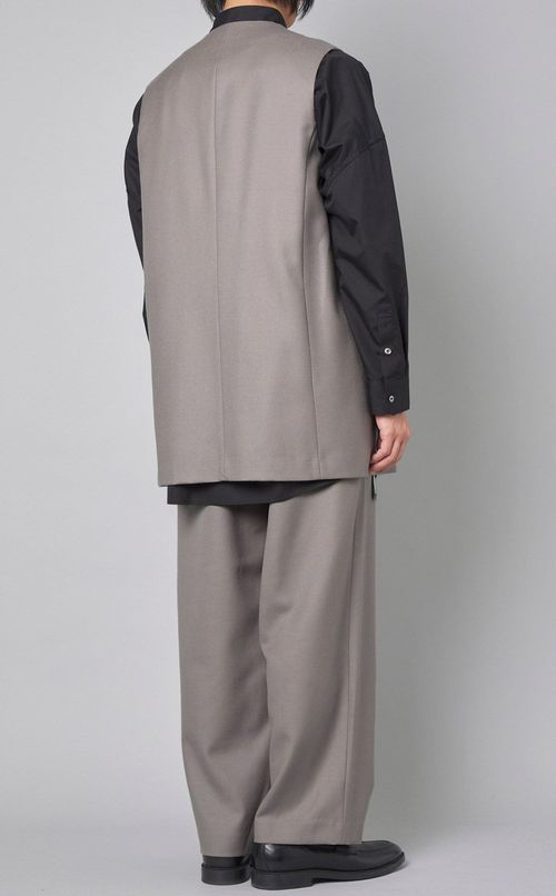 ロングテーラードジレ