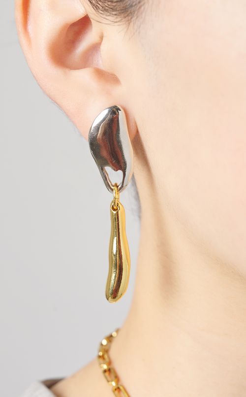 ダブルモチーフイヤリング