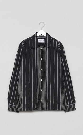 ストライプシャツジャケット