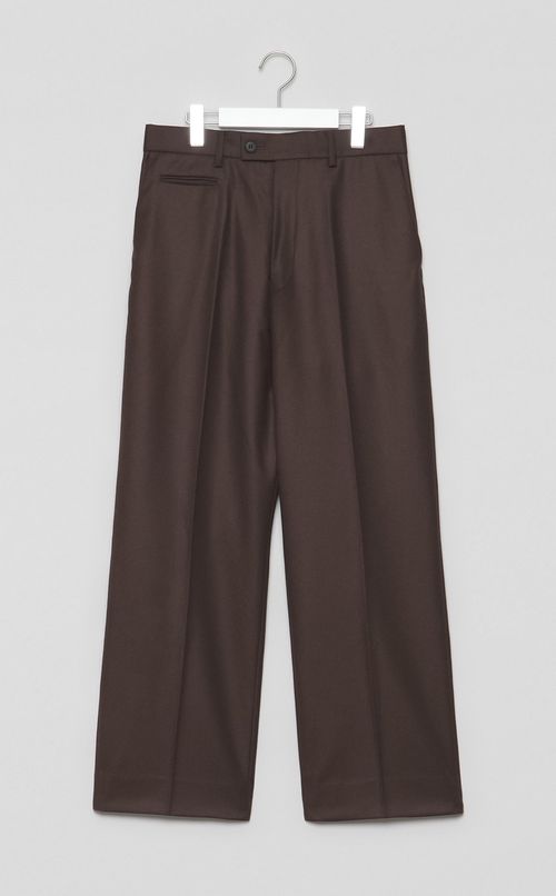 フランネルワイドトラウザー