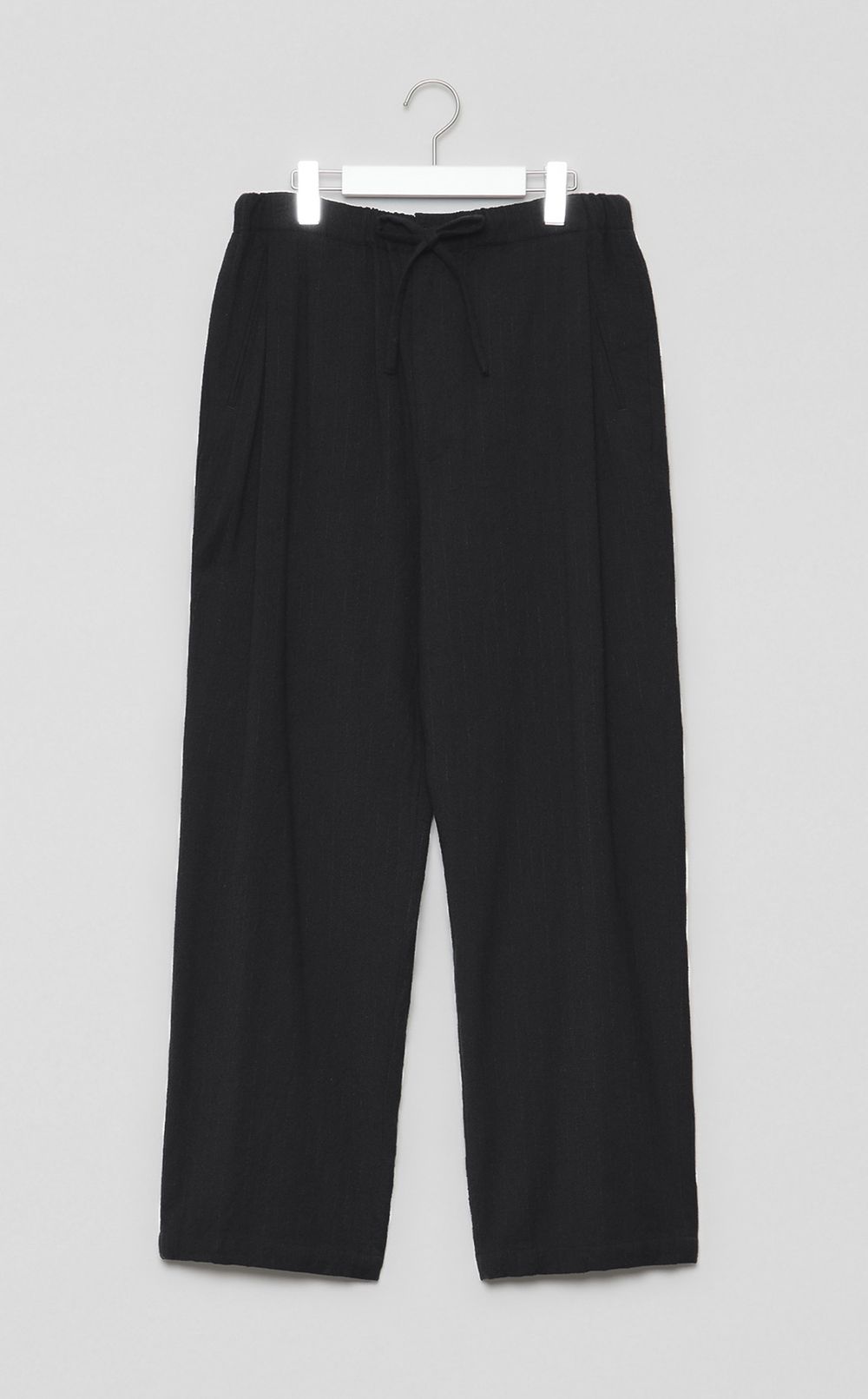 ウォッシュドウールシルクドロストパンツ