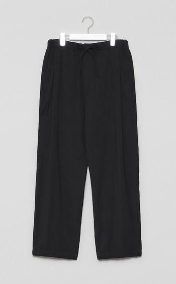 ウォッシュドウールシルクドロストパンツ