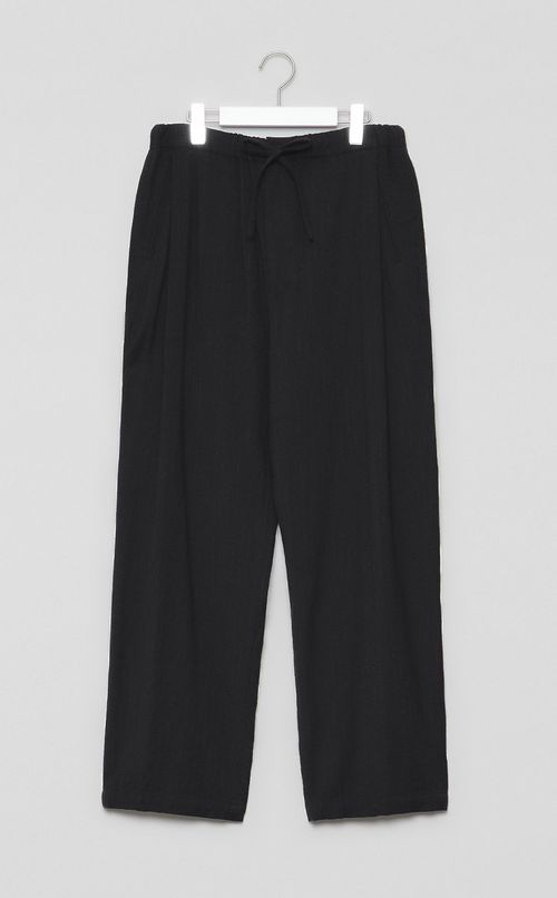 ウォッシュドウールシルクドロストパンツ