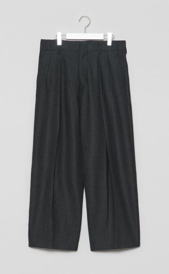 デュアルツイードダブルタックパンツ