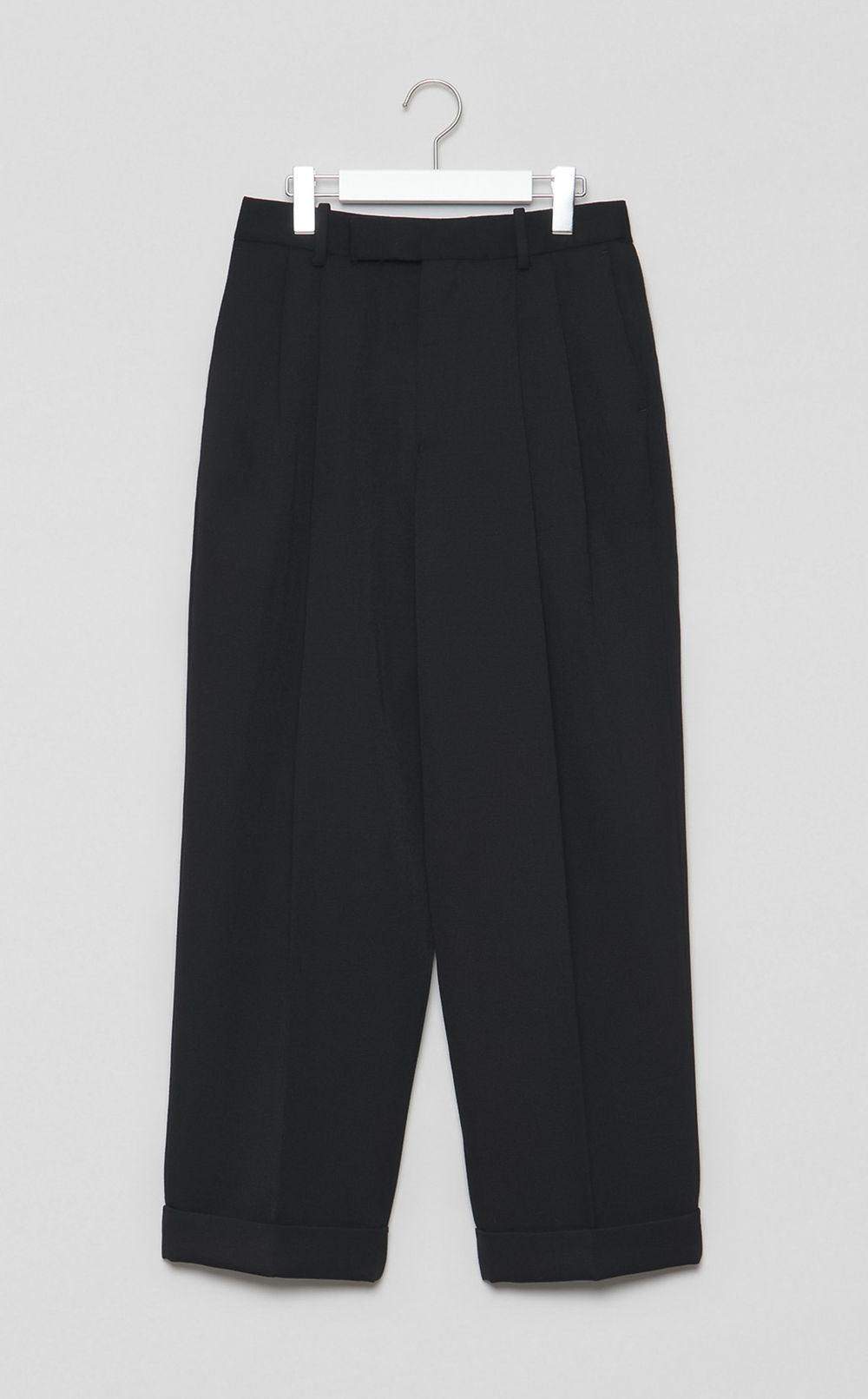 ダブルプリーツワイドトラウザーズ