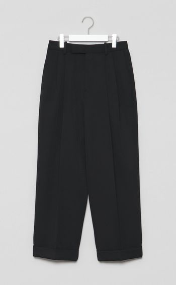 ダブルプリーツワイドトラウザーズ