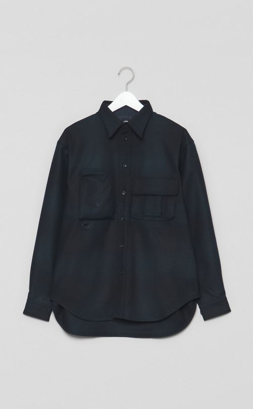 ウールユーティリティチェックシャツ