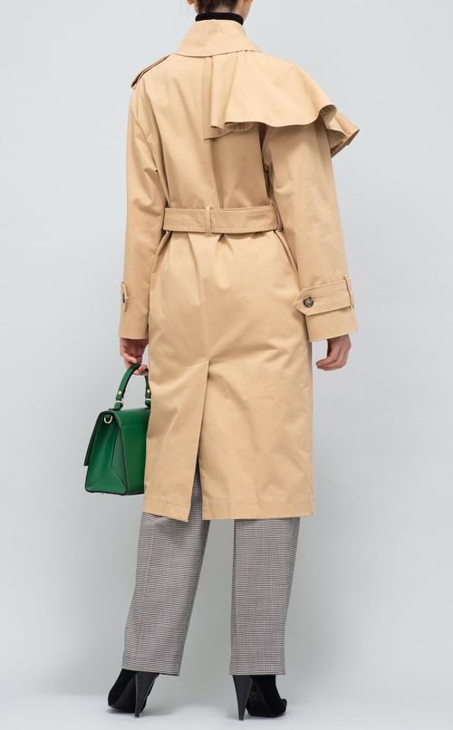 コットンストレッチトレンチコート