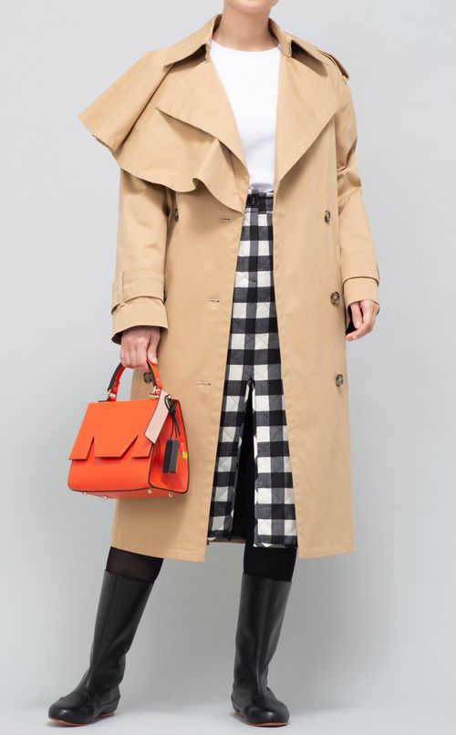 コットンストレッチトレンチコート