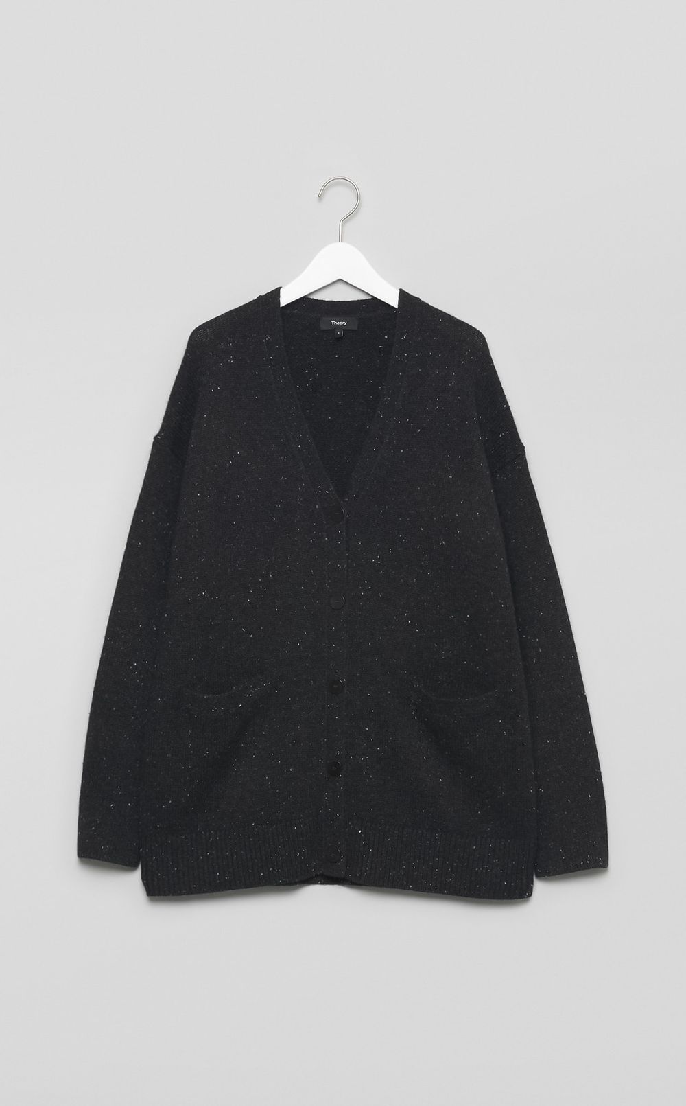 ミックスウールVネックカーディガン