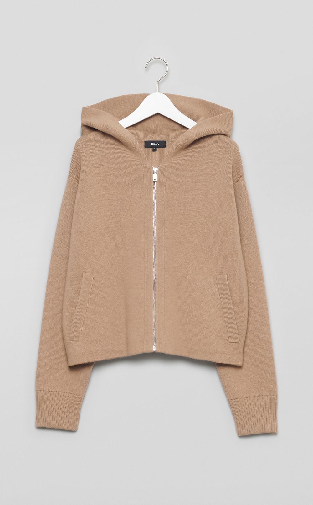 ジップアップニットパーカー