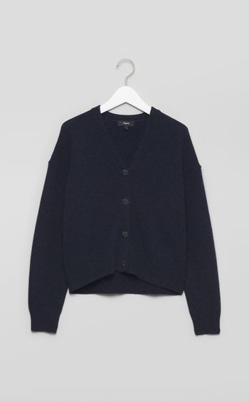 フェルトウールクロップドカーディガン