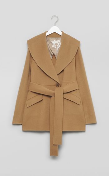 ダブルビーバーラウンドカラーコート