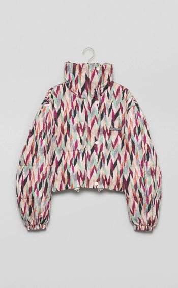 マルチプリント中綿ショートブルゾン