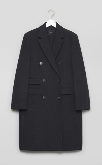 ダブルウールステンカラーコート