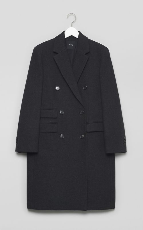 ダブルウールステンカラーコート