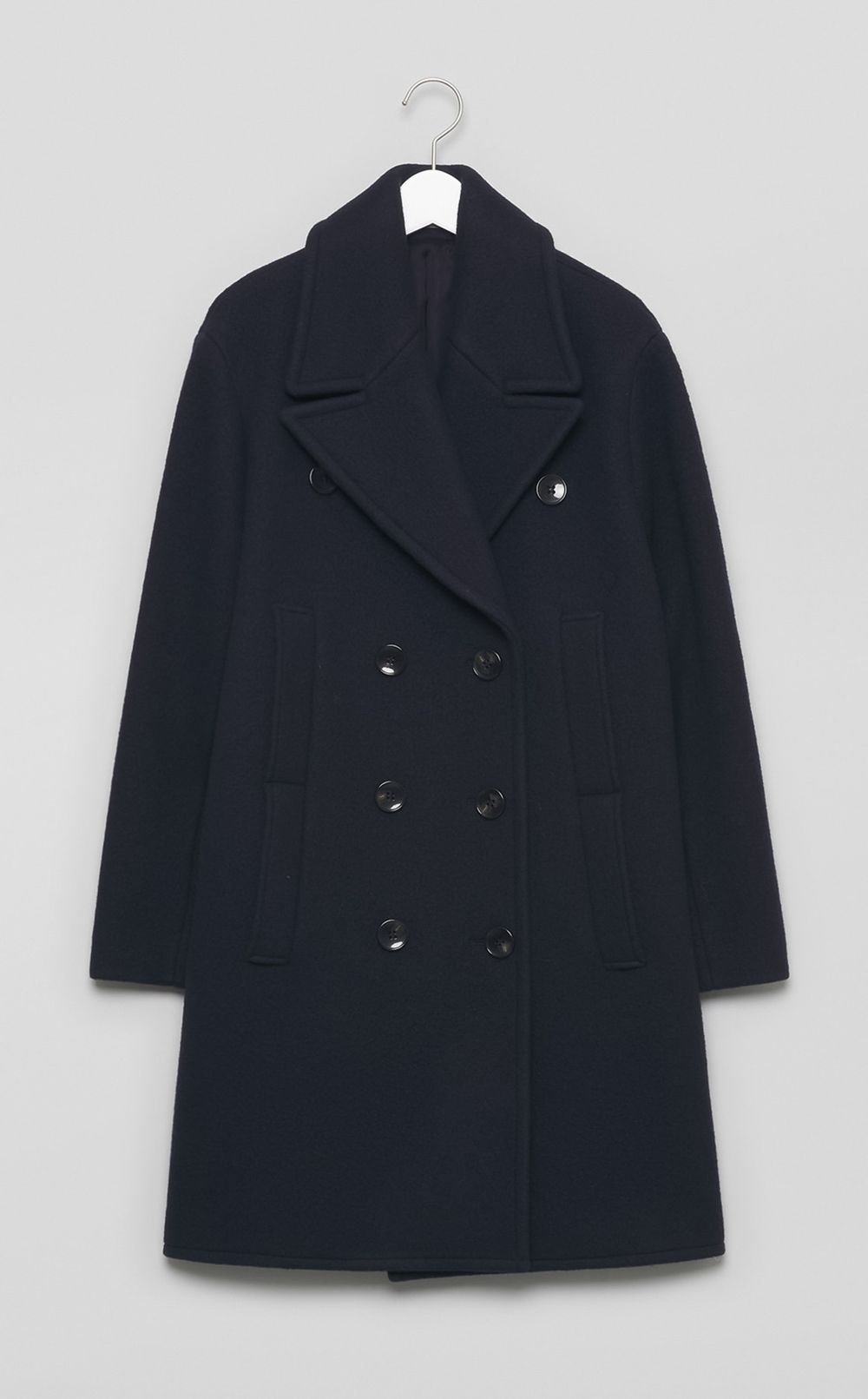 ビッグラペルウールPコート
