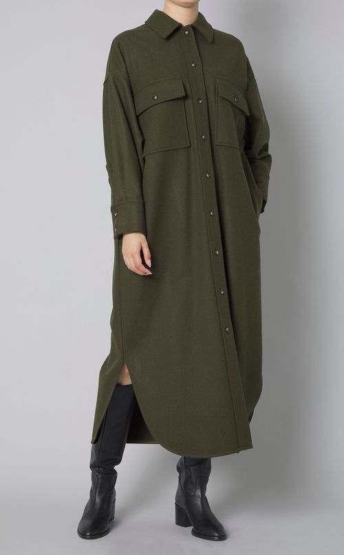 ウールカシミヤコートワンピース