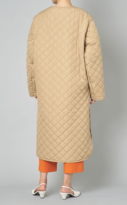 キルティング2WAYロングコート