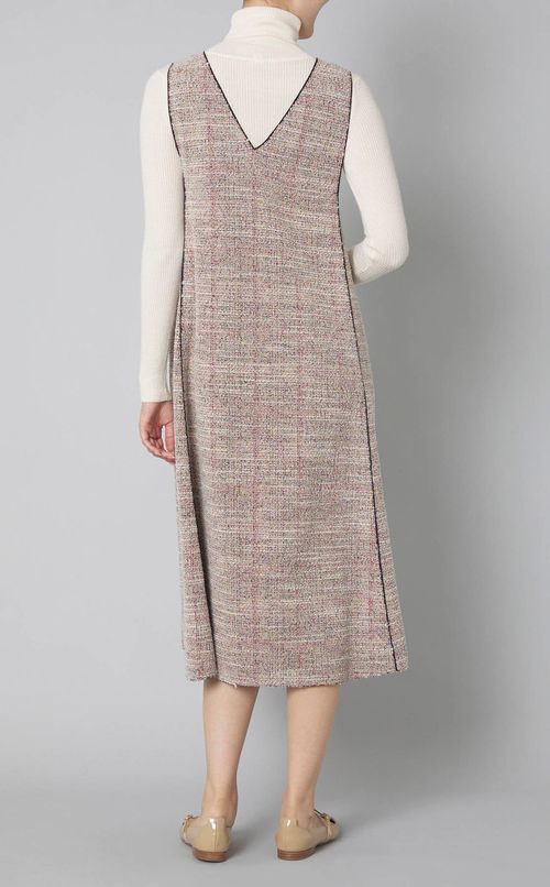 ファンシーニットスリーブレスワンピース