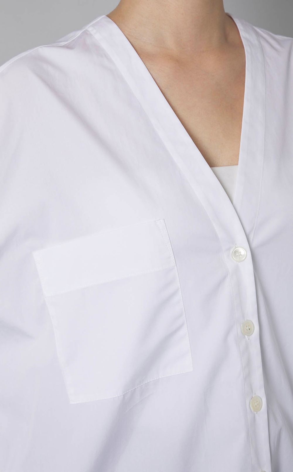 コットンバックプリーツブラウス