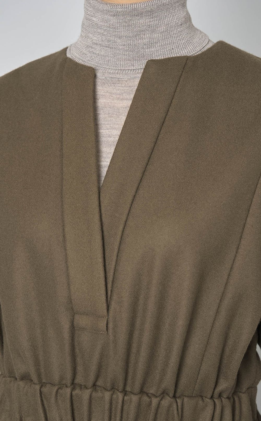 メルトンキーネックワンピース