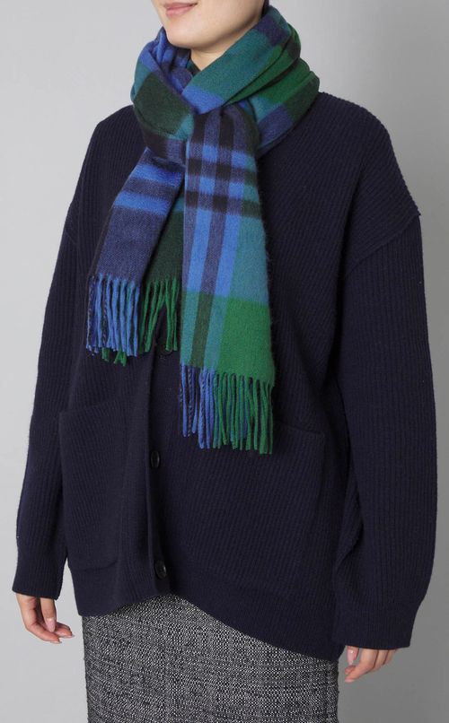 カシミヤチェック大判ストール