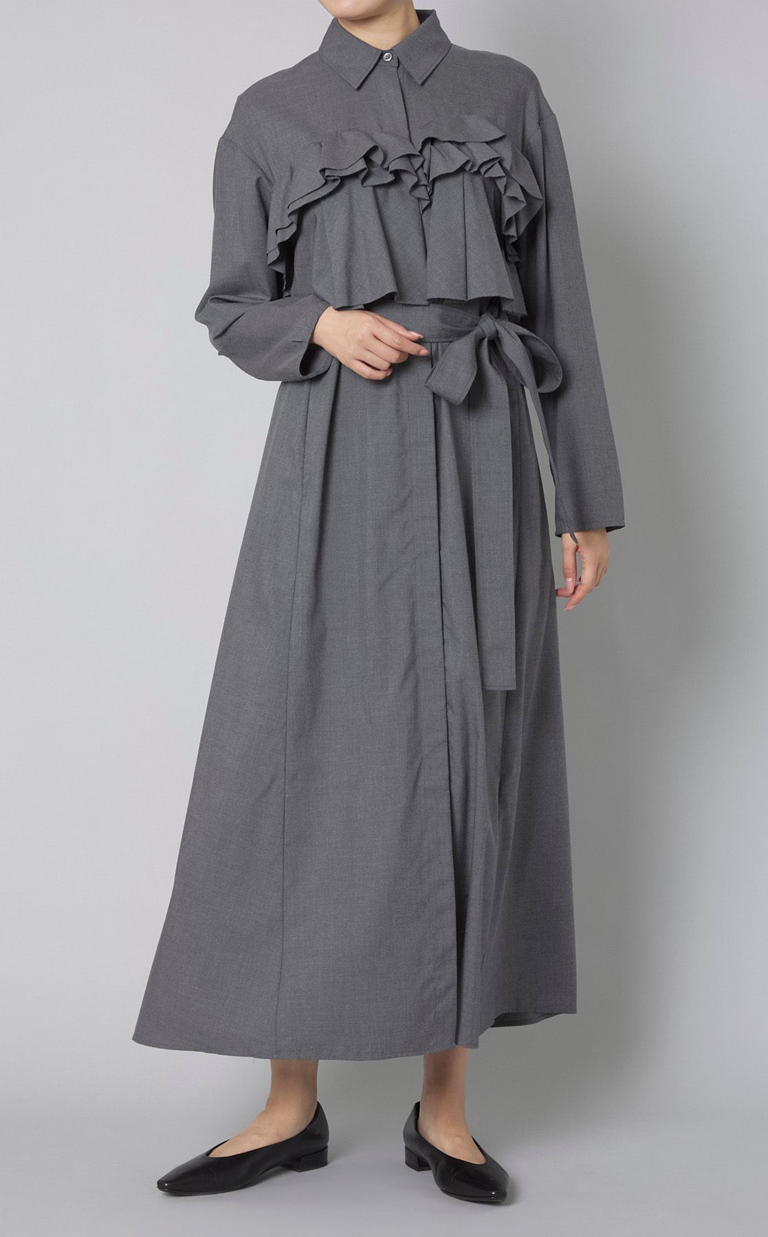 styling/｜ラッフルシャツワンピース