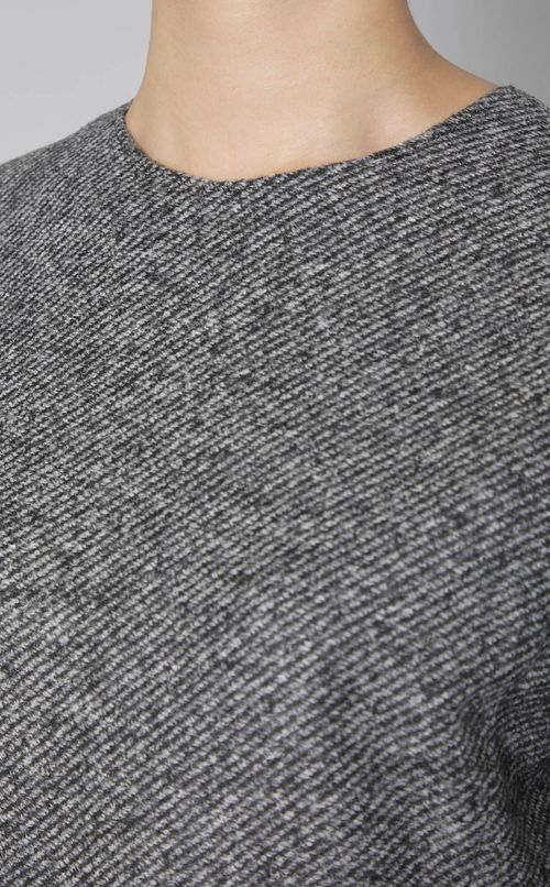 ツィードハイウエストフレアワンピース